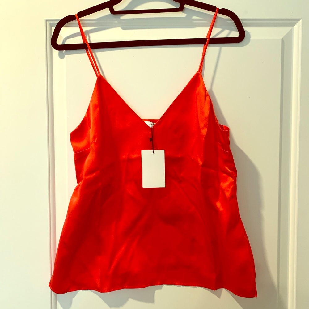 Anine Bing Red Satin Camisole sz Medium